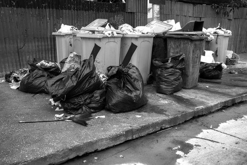 Residential waste collection in Islington neighborhood