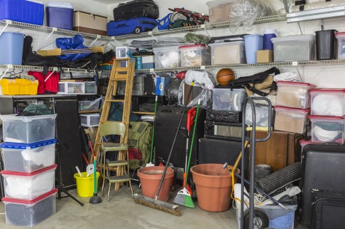 Organized garage with storage solutions